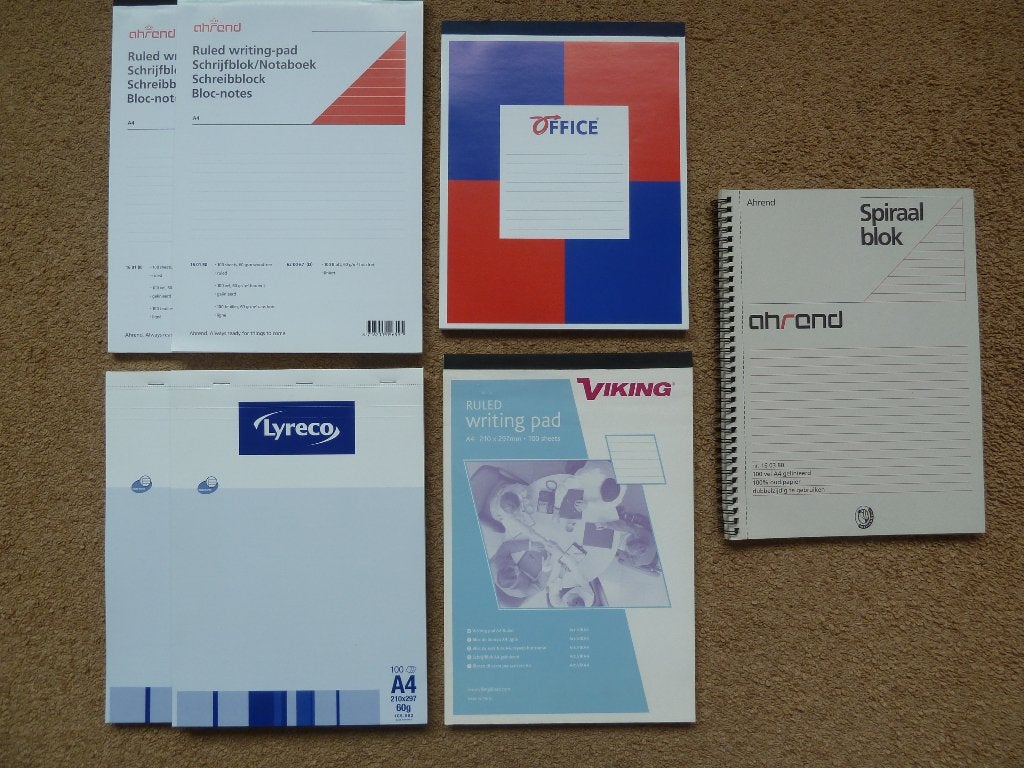 7 x A4 schrijfblok, Diversen, Papierwaren, Ophalen of Verzenden