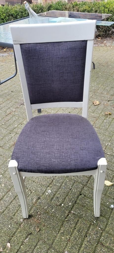 Set van 4 stoelen - Grijs/Wit, Ophalen