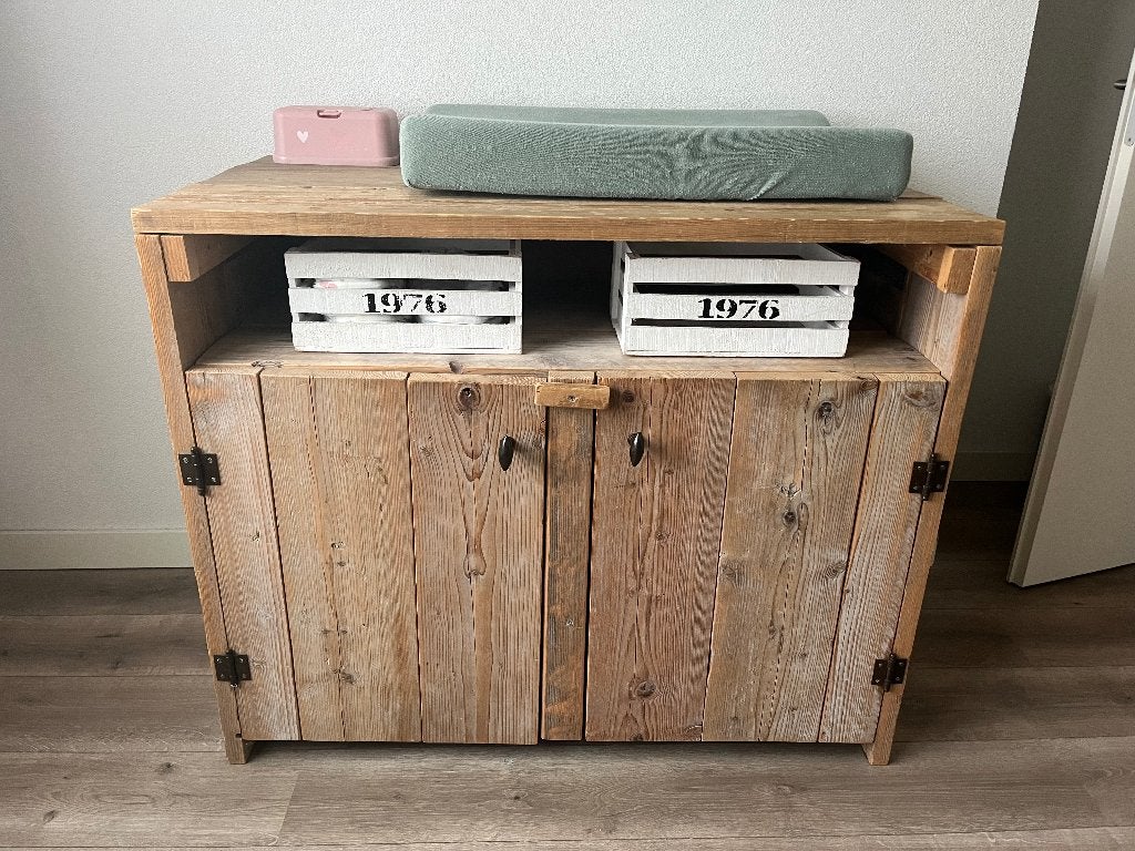 Babykamer steigerhout, Kinderen en Baby's, Kinderkamer | Complete kinderkamers, Ophalen, Zo goed als nieuw, Jongetje of Meisje