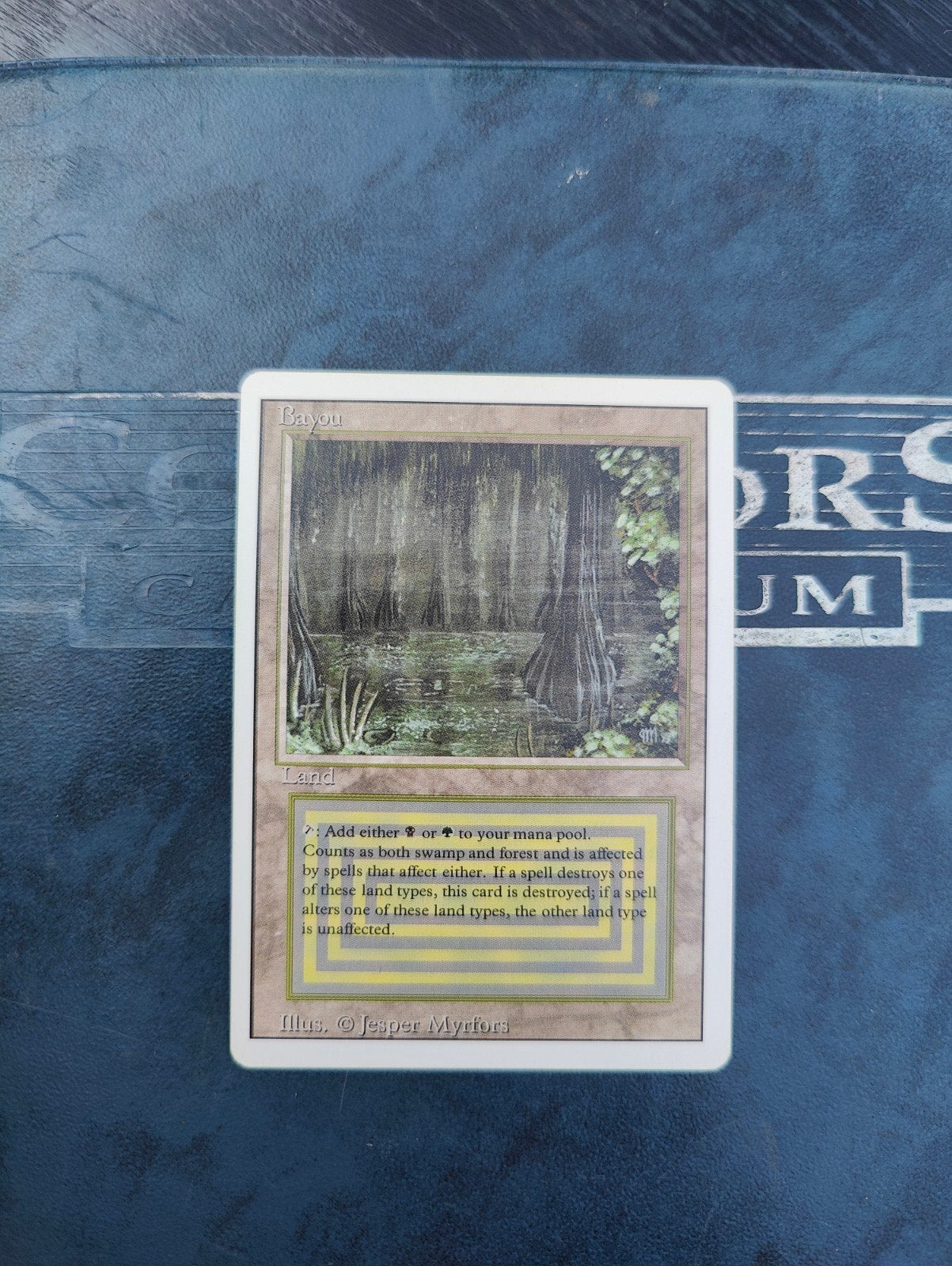 magic the gathering - bayou revised dual land, Verzenden, Zo goed als nieuw