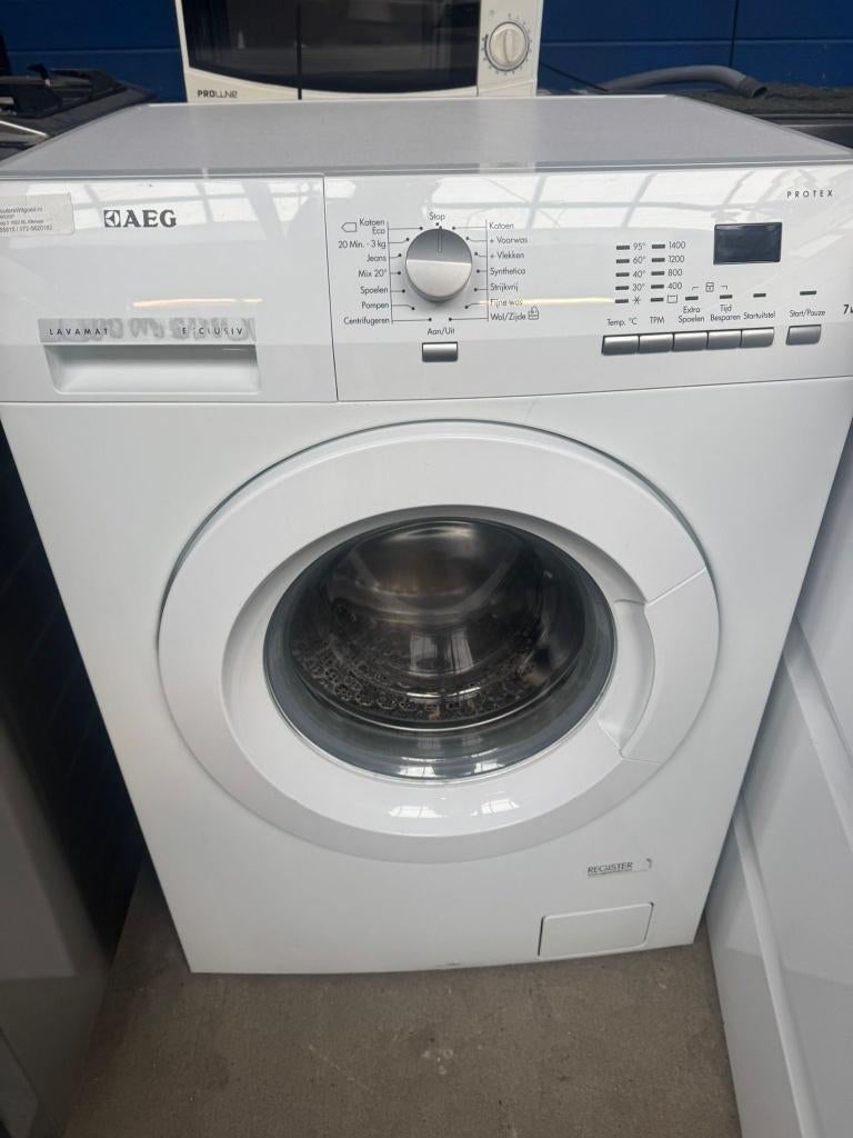 AEG Wasmachine schoon garantie bezorging, Witgoed en Apparatuur, Wasmachines, Ophalen of Verzenden, Zo goed als nieuw, Voorlader