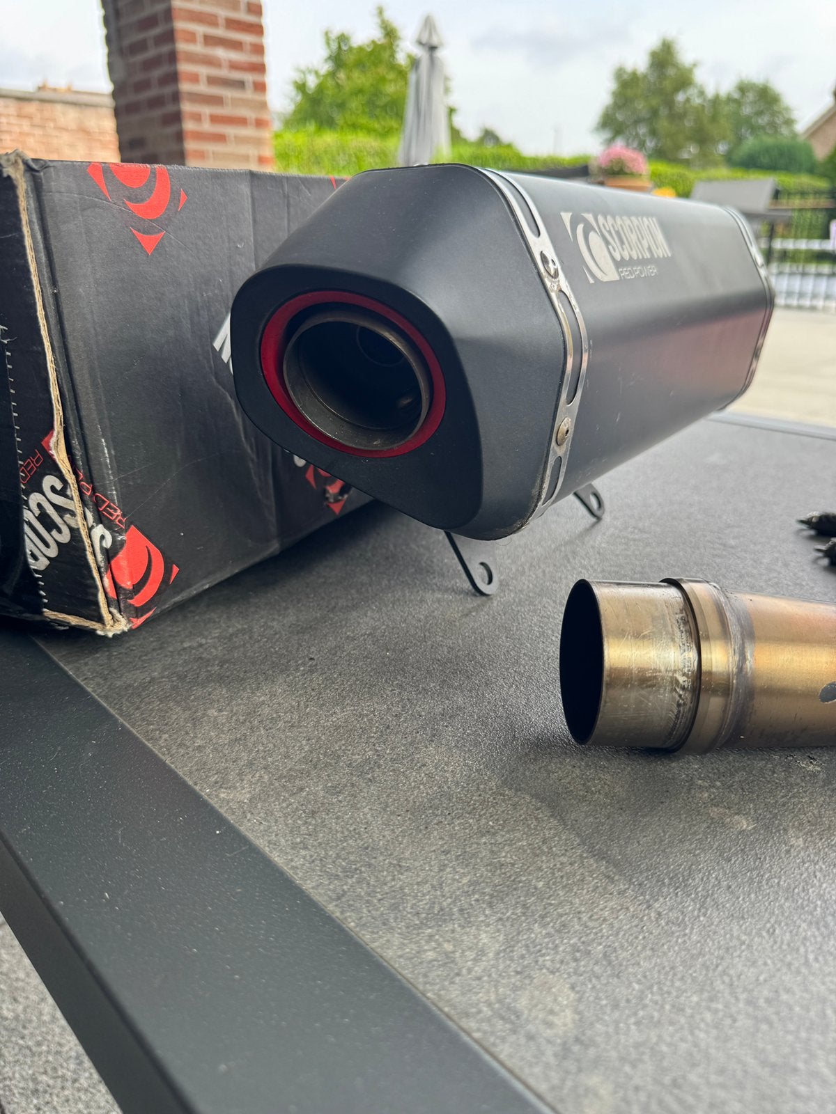 Vespa gts 125 iget euro 4 scorpion uitlaat, Ophalen of Verzenden, Gebruikt