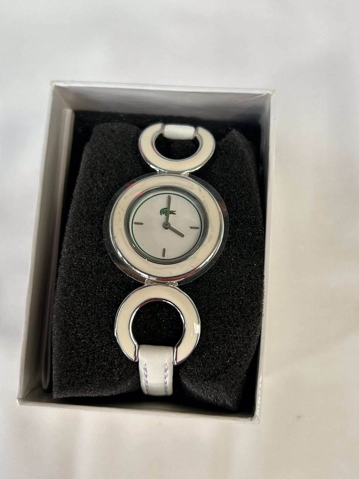 Lacoste vintage dameshorloge, Overige merken, Leer, Staal, Polshorloge