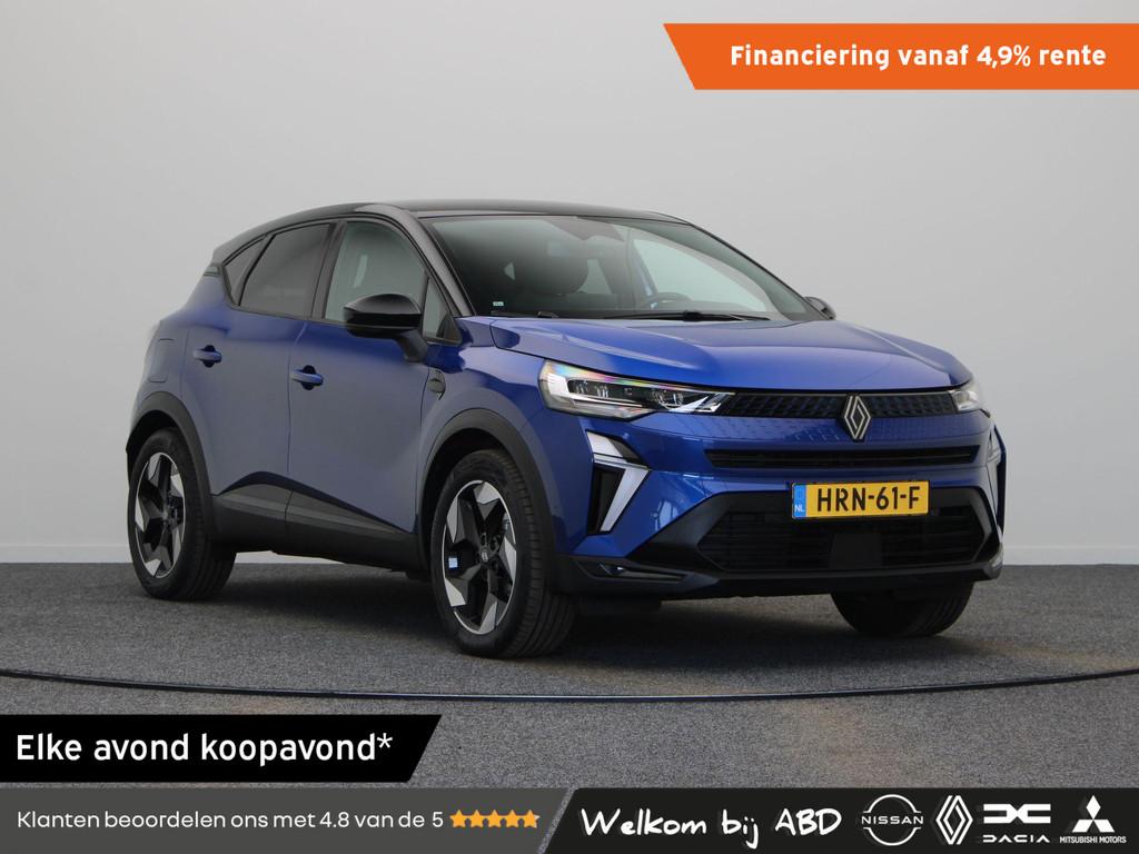 Renault Captur 1.6 E-Tech full hybrid 145 techno | Clima | N, 1345 kg, Gebruikt, Blauw, Leder en Stof