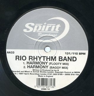 Vinyl, 12" - Rio Rhythm Band ‎– Harmony, Gebruikt, Ophalen of Verzenden, Disco, EP