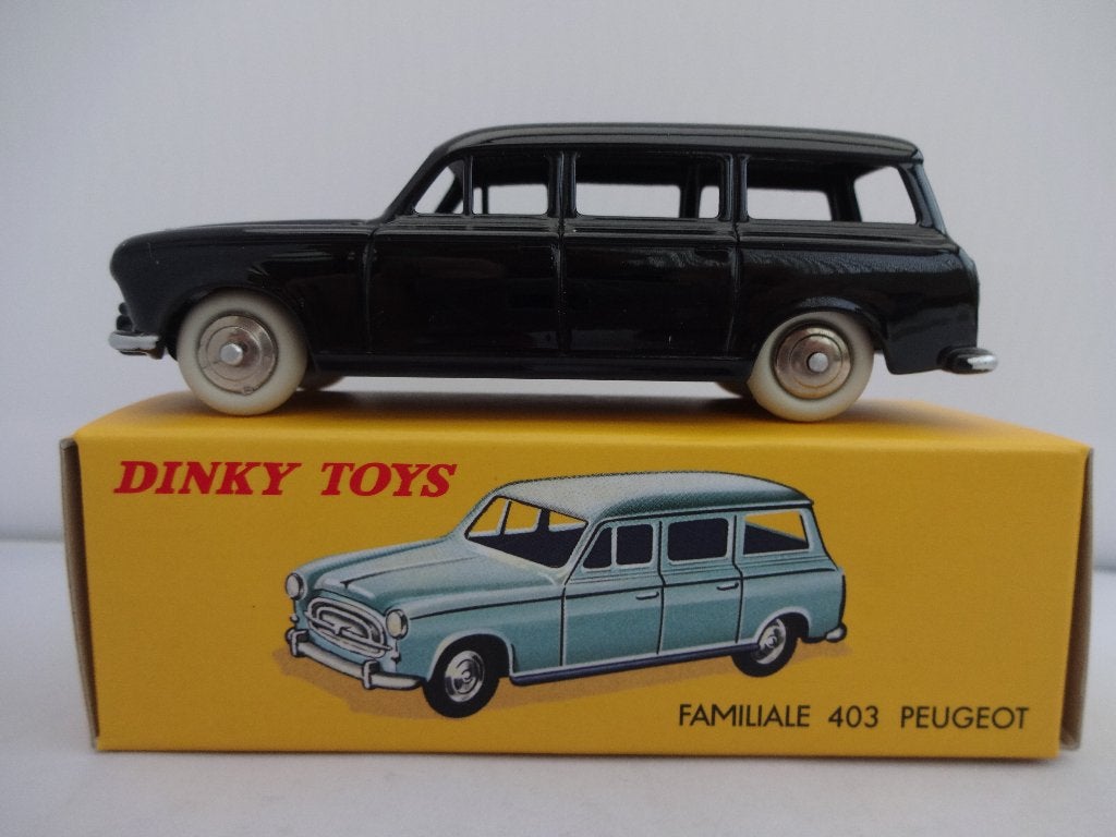 Peugeot 403 Familiale zwart nr: 24F Dinky Toys 1:43 ZELDZAAM, Hobby en Vrije tijd, Modelauto's | 1:43, Ophalen of Verzenden, Nieuw