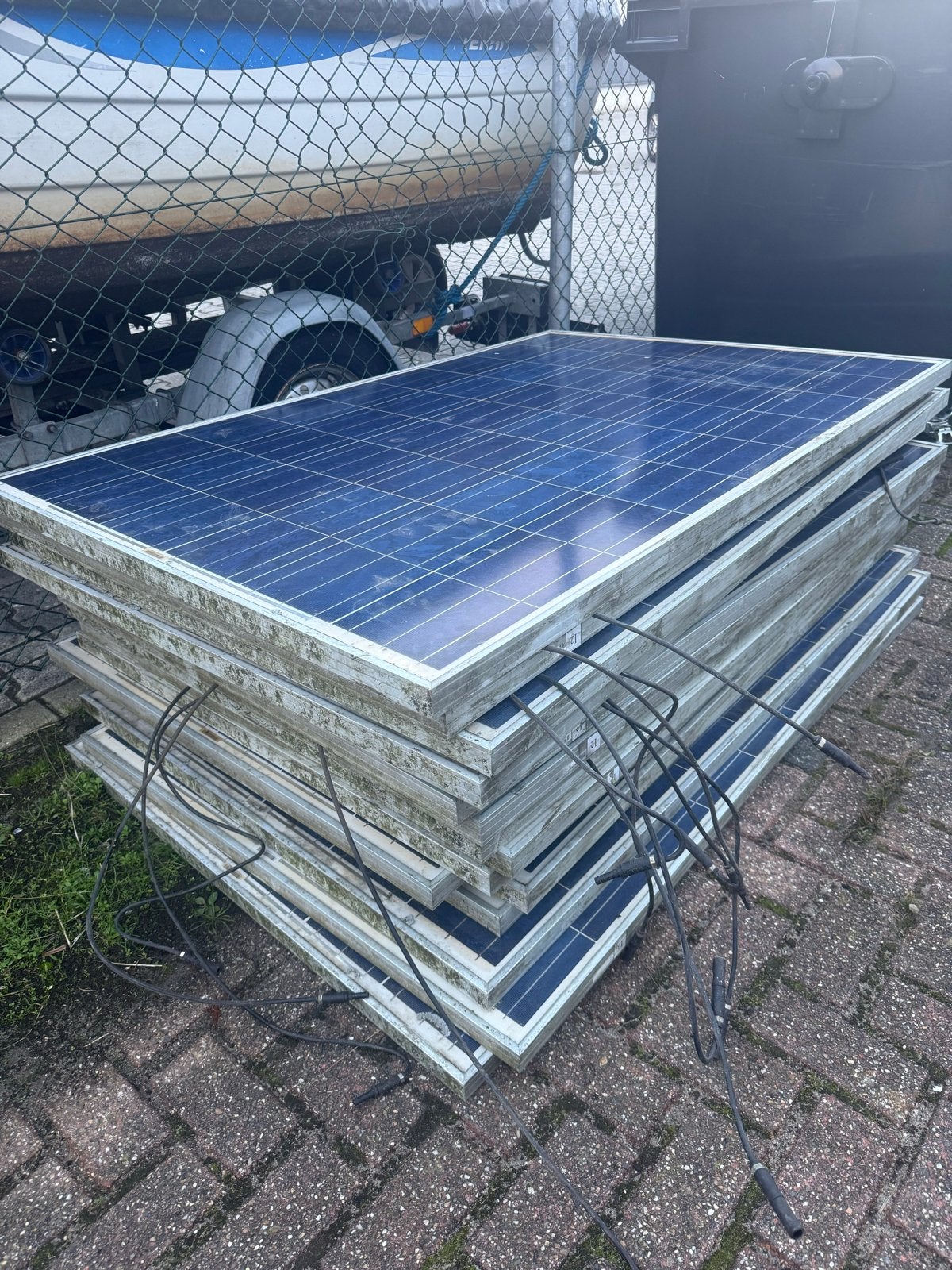 15 Suntech zonnepanelen - 210W per paneel, Ophalen, Gebruikt, Paneel, 200 wattpiek of meer