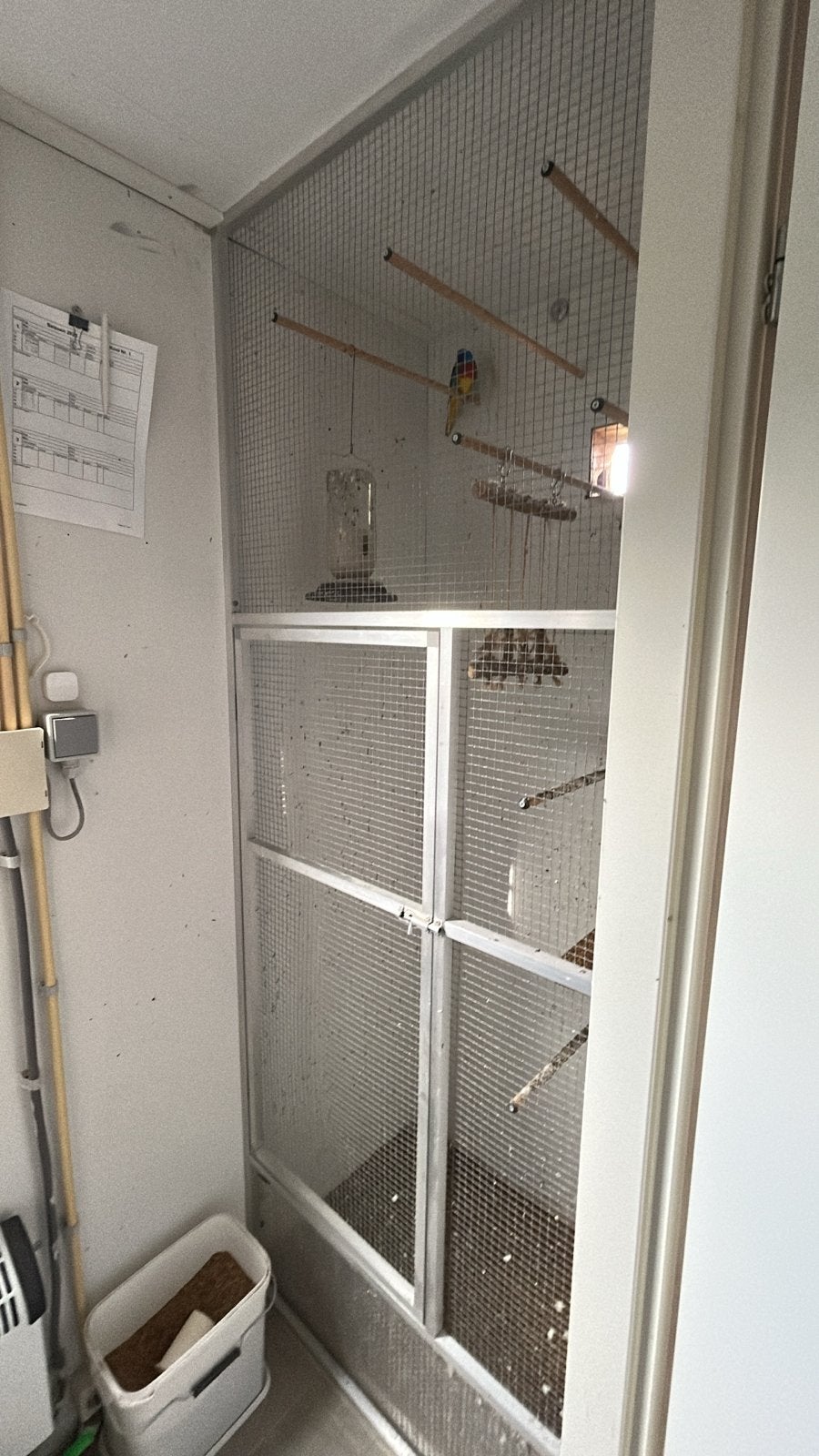 Front binnenhok en broedkooi frontjes, Ophalen, Gebruikt, Aluminium, Volière
