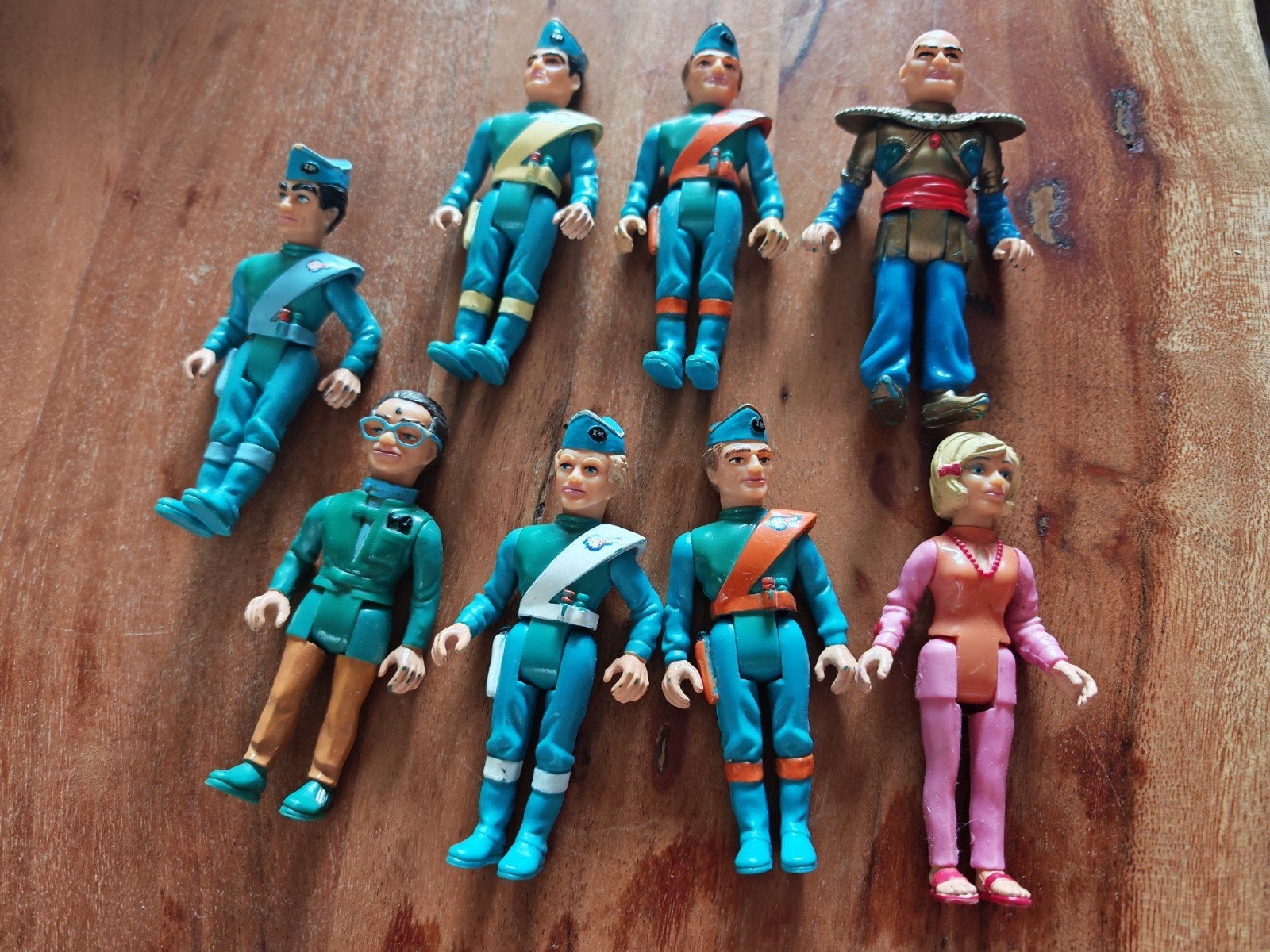 Thunderbirds Matchbox Figuren - Vintage Actiefiguren Set, Ophalen of Verzenden, Gebruikt
