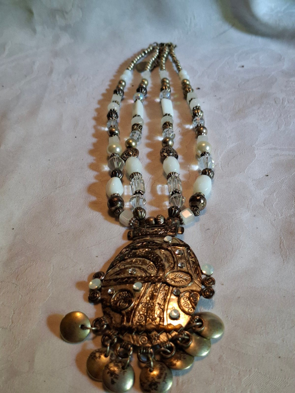 Vintage ketting 28 cm,incl verzending, Verzenden, Zo goed als nieuw, Zilver, Overige materialen