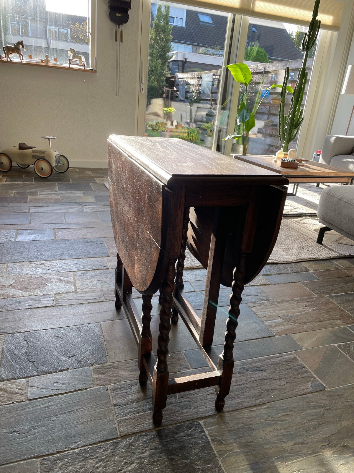 Antieke Gateleg Tafel - Opklapbare Eettafel, Ophalen