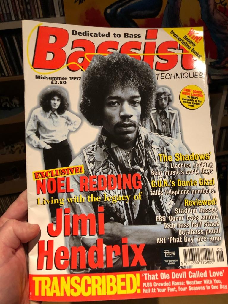 Bassist 1997 Noel Redding (Jimi Hendrix) UK bas tijdschrift, Ophalen of Verzenden, Zo goed als nieuw, Instrument