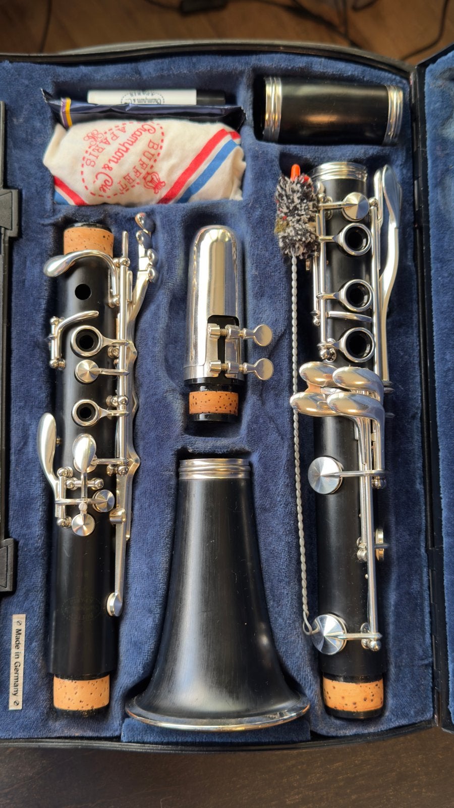 Buffet Crampon B12 Klarinet (bB) compleet geheel gereviseerd, Bes-klarinet, Gebruikt, Ophalen of Verzenden, Met koffer