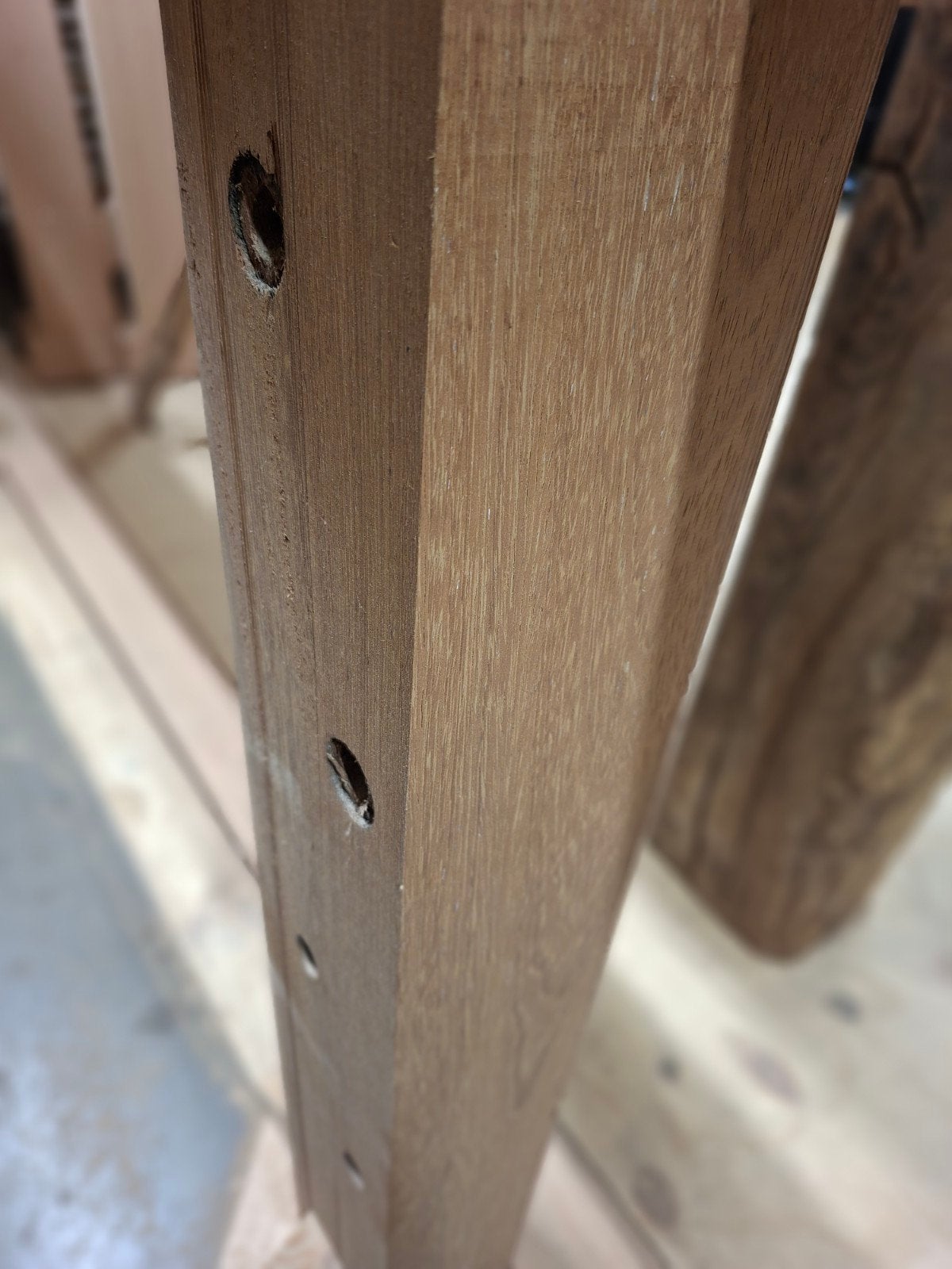 Pallet met 50 stuks Iroco hardhout 14x14x90 cm 0.98 m3 !, Doe-het-zelf en Verbouw, Hout en Planken, Balk, Overige houtsoorten