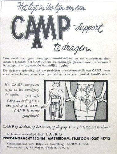 3 vintage advertenties reclames corset corsetten 1956-59, Ophalen of Verzenden, Gebruikt, Overige typen