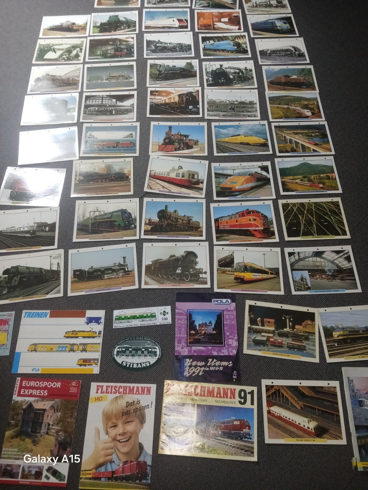 treinen mooie stickers. . folders unieke prenten, Ophalen of Verzenden, Gelijkstroom, Overige merken