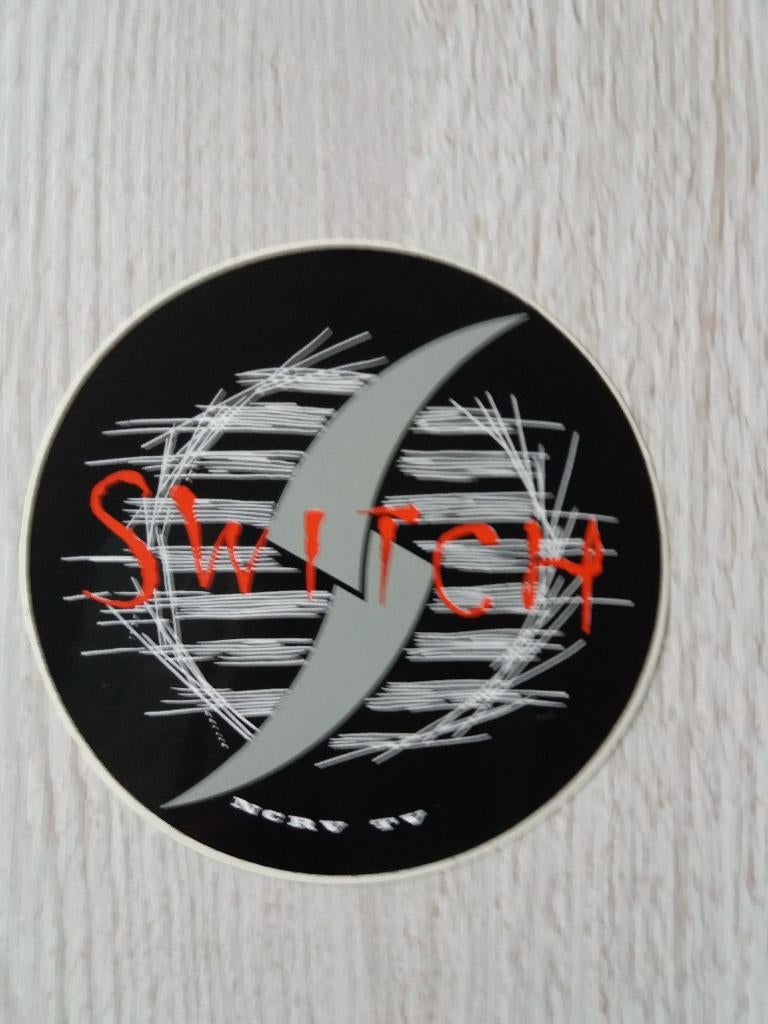 sticker NCRV TV SWITCH, Verzamelen, Stickers, Ophalen of Verzenden, Zo goed als nieuw, Film, Tv of Omroep