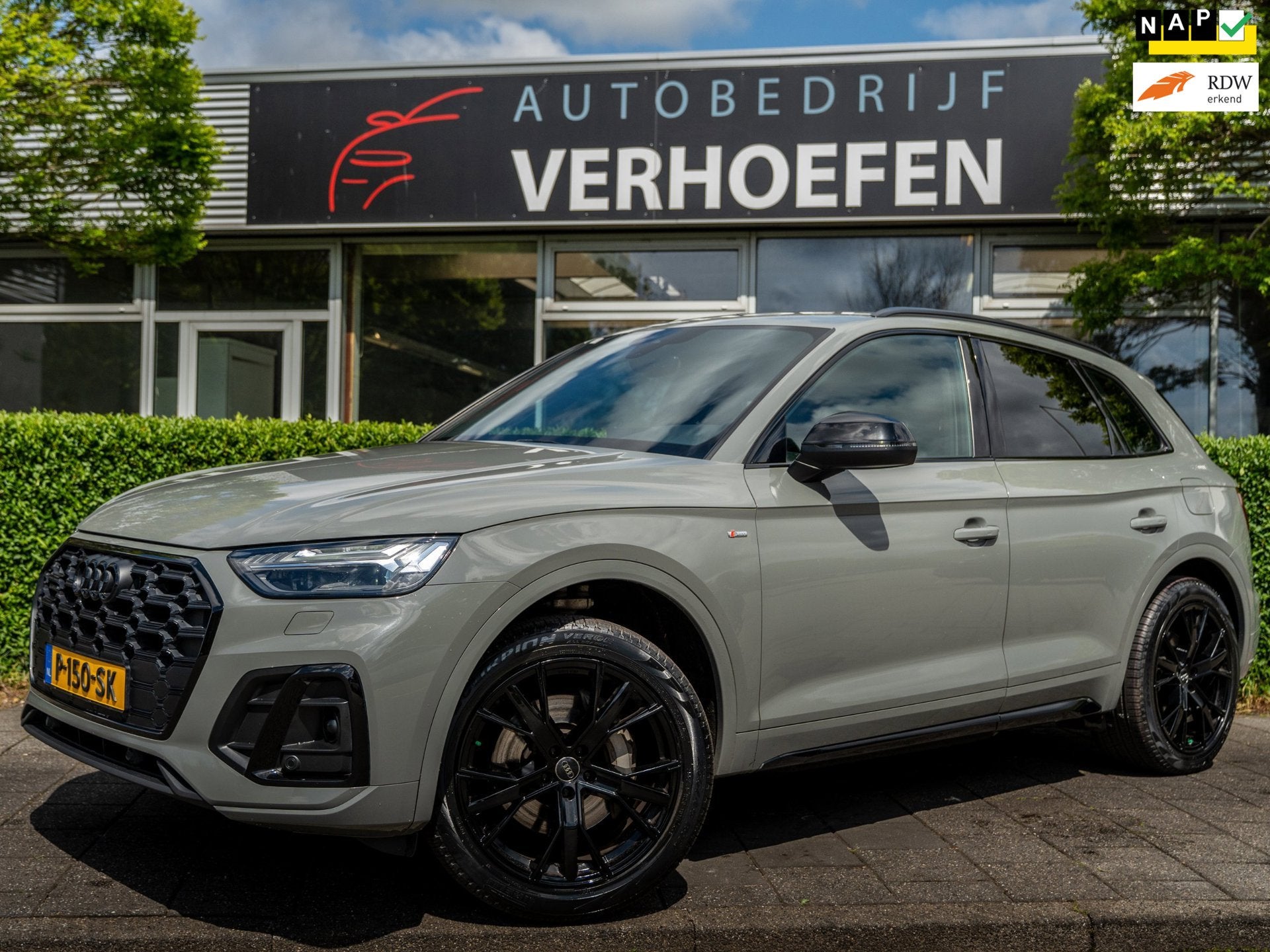 Audi Q5 50 TFSI e S edition - AUTOMAAT - CARPLAY - VIRTUAL C, Automaat, Gebruikt, Leder en Stof, Bedrijf