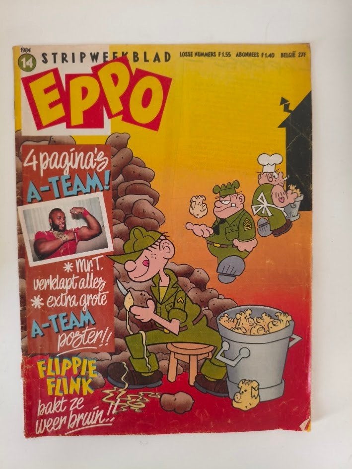 Strip weekblad Eppo nr.14 ( 1984 ), Eén stripboek, Ophalen of Verzenden, Gelezen