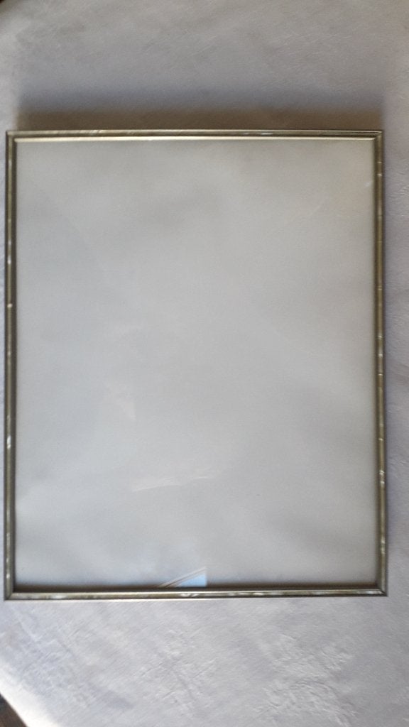 FOTOLIJST MET BOL GLAS EN LIJST MET PAARLEMOER, Huis en Inrichting, Ophalen of Verzenden, Glas, Fotolijst