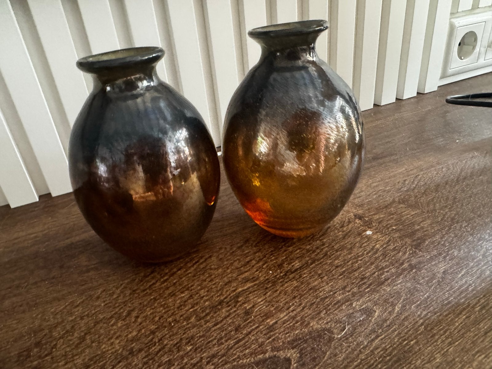 Set van 2 decoratieve vazen/potten, Antiek en Kunst, Antiek | Vazen, Verzenden