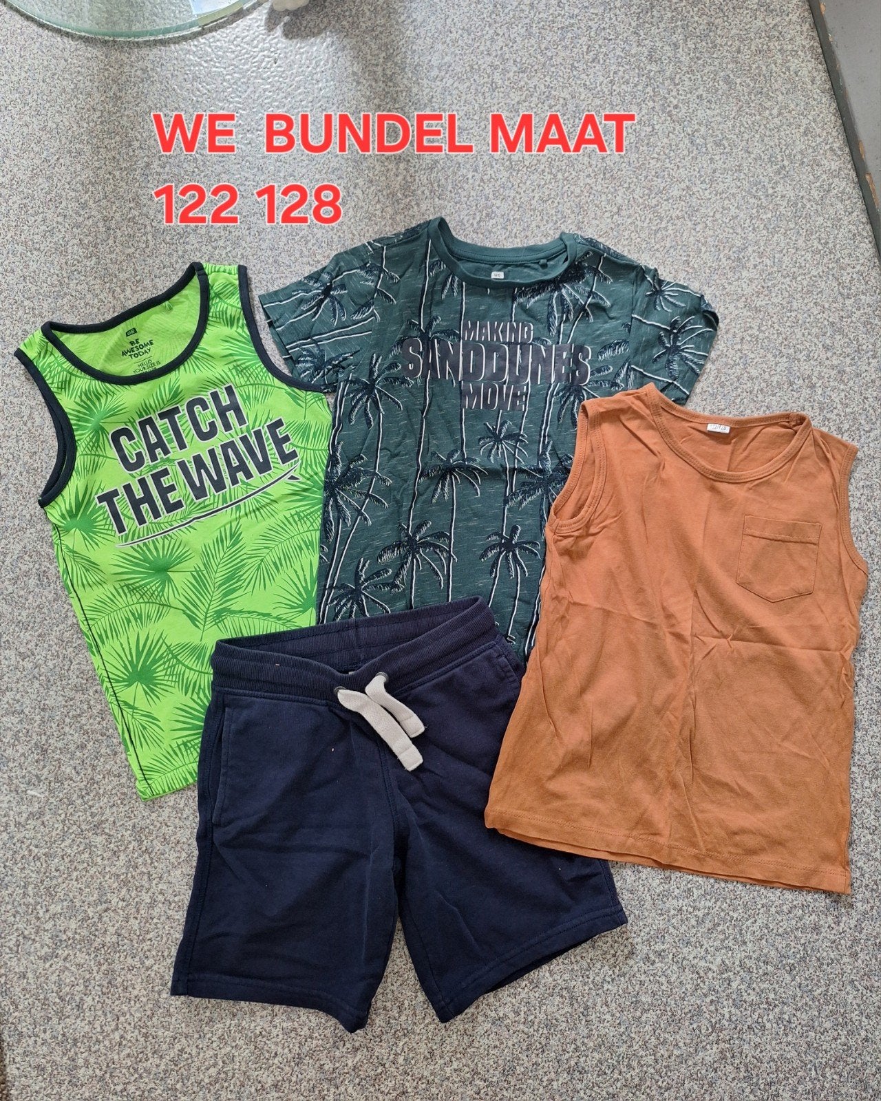 Jongens zomerkleding bundel maat 122/128, Ophalen of Verzenden, Gebruikt, Maat 128