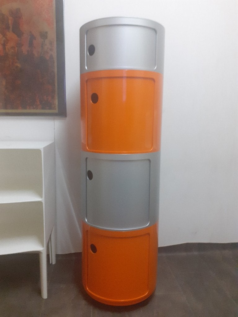 4x Kartell componibili jaren 70 design vintage retro 42 cm, Ophalen, Gebruikt, ?, Kartell