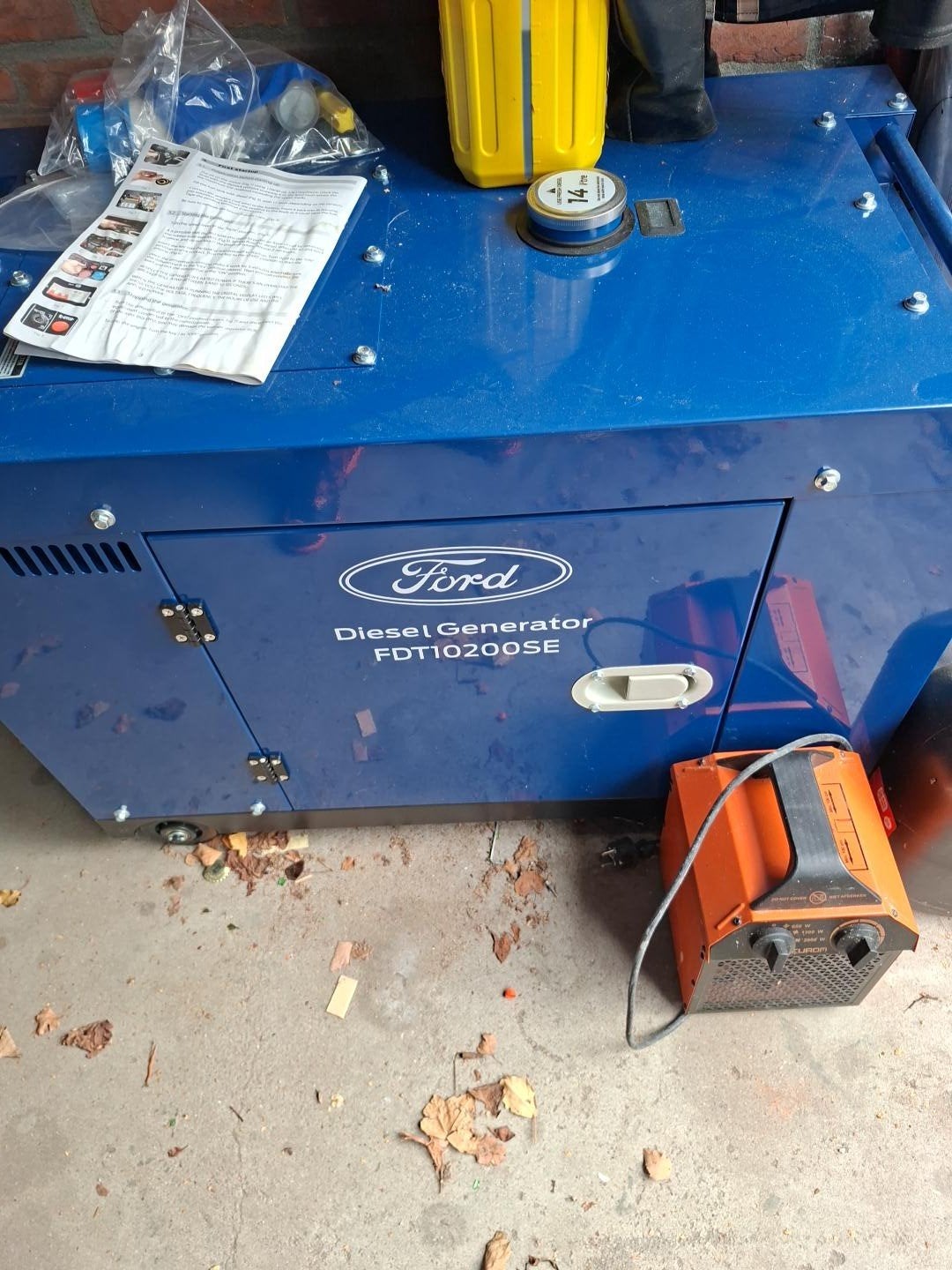 Ford FDT10200SE Dieselaggregaat - Nieuwstaat, Nieuw, Ophalen of Verzenden, 5 tot 10 kVA, Elektrisch startend