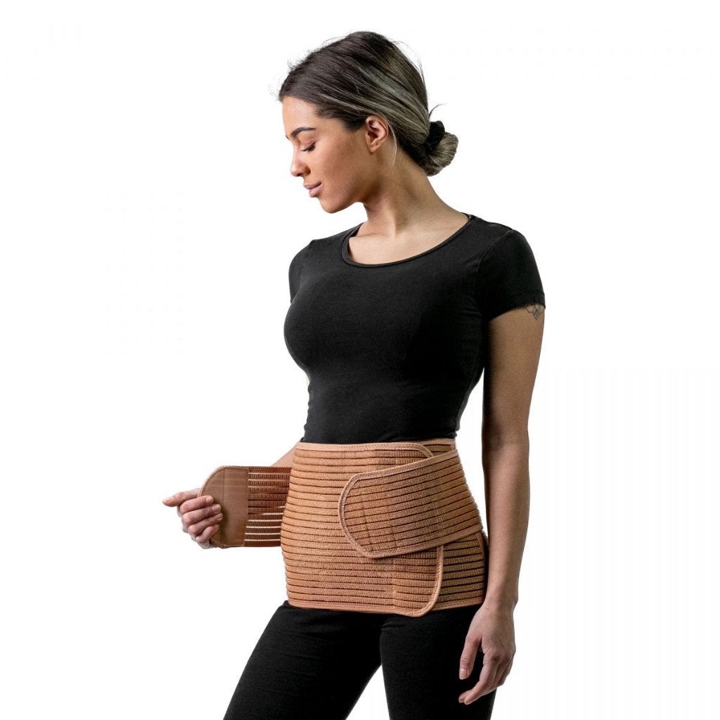 Postpartum buikband - ondersteuning na zwangerschap S/M, Maat 38/40 (M), Ophalen of Verzenden, Buikband, Beige