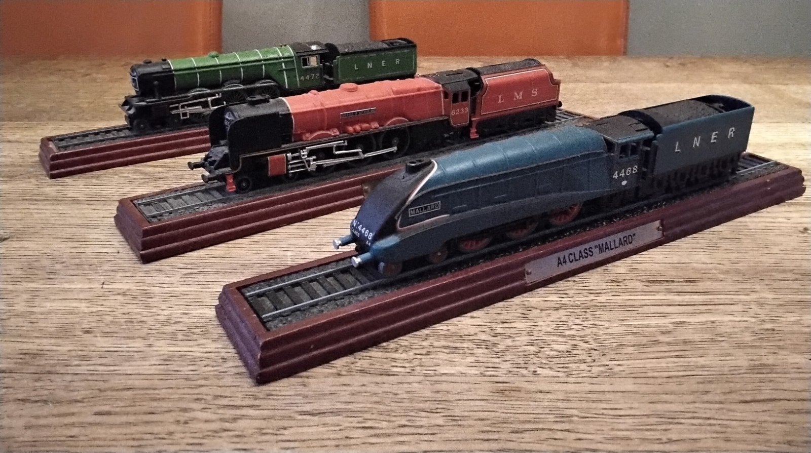 Set van 3 modeltreinen: A4 Mallard, Flying Scotsman, Duchess, Ophalen of Verzenden, Gelijkstroom, Overige merken