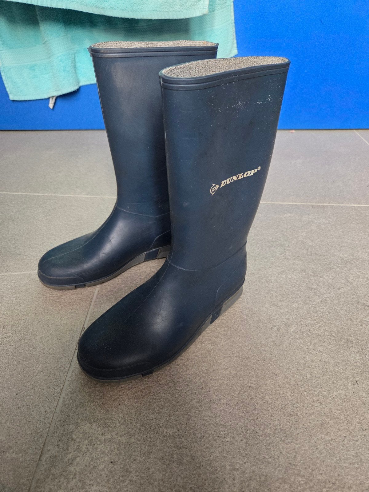 Dunlop regenlaarzen maat 34, Gebruikt, Jongen of Meisje, Ophalen of Verzenden, Laarzen