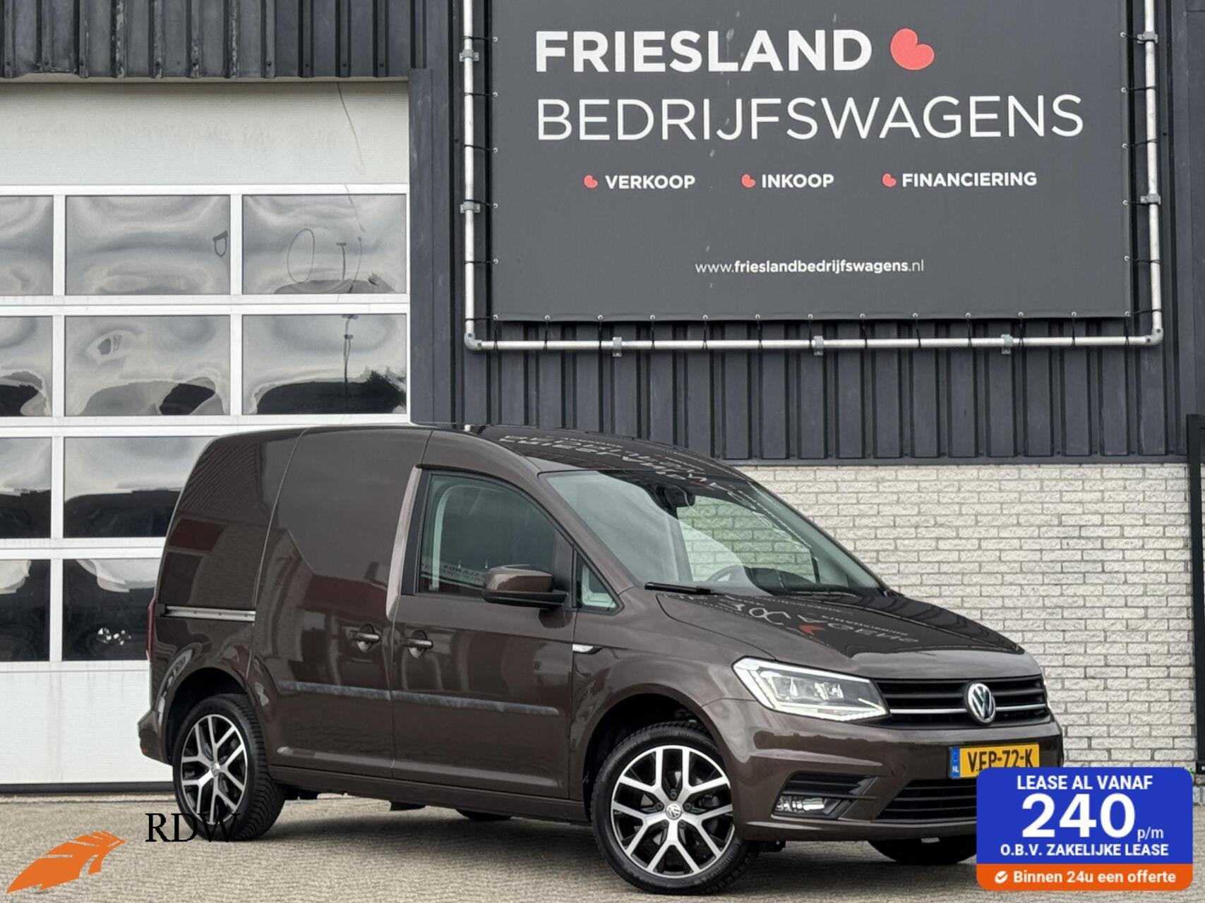 Volkswagen Caddy 2.0 TDI 185pk BMT Exclusive Edition Trekhaa, Auto's, Stof, Gebruikt, 4 cilinders, Bruin