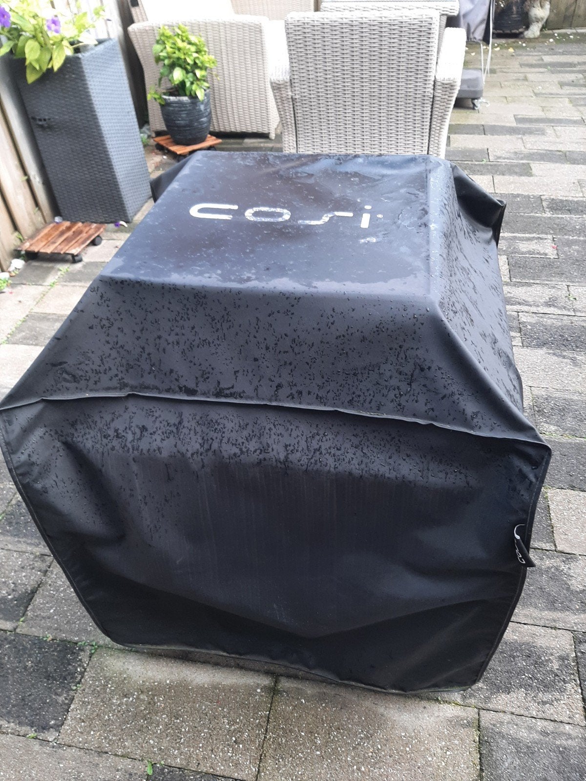 Cosi gashaard vuurtafel met beschermhoes en gasfles, Ophalen, Zo goed als nieuw