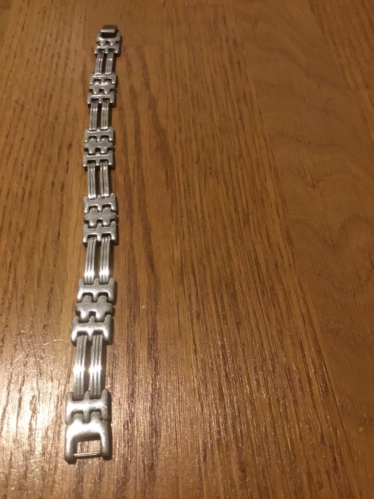 Stalen herenarmband, Ophalen of Verzenden, Zo goed als nieuw