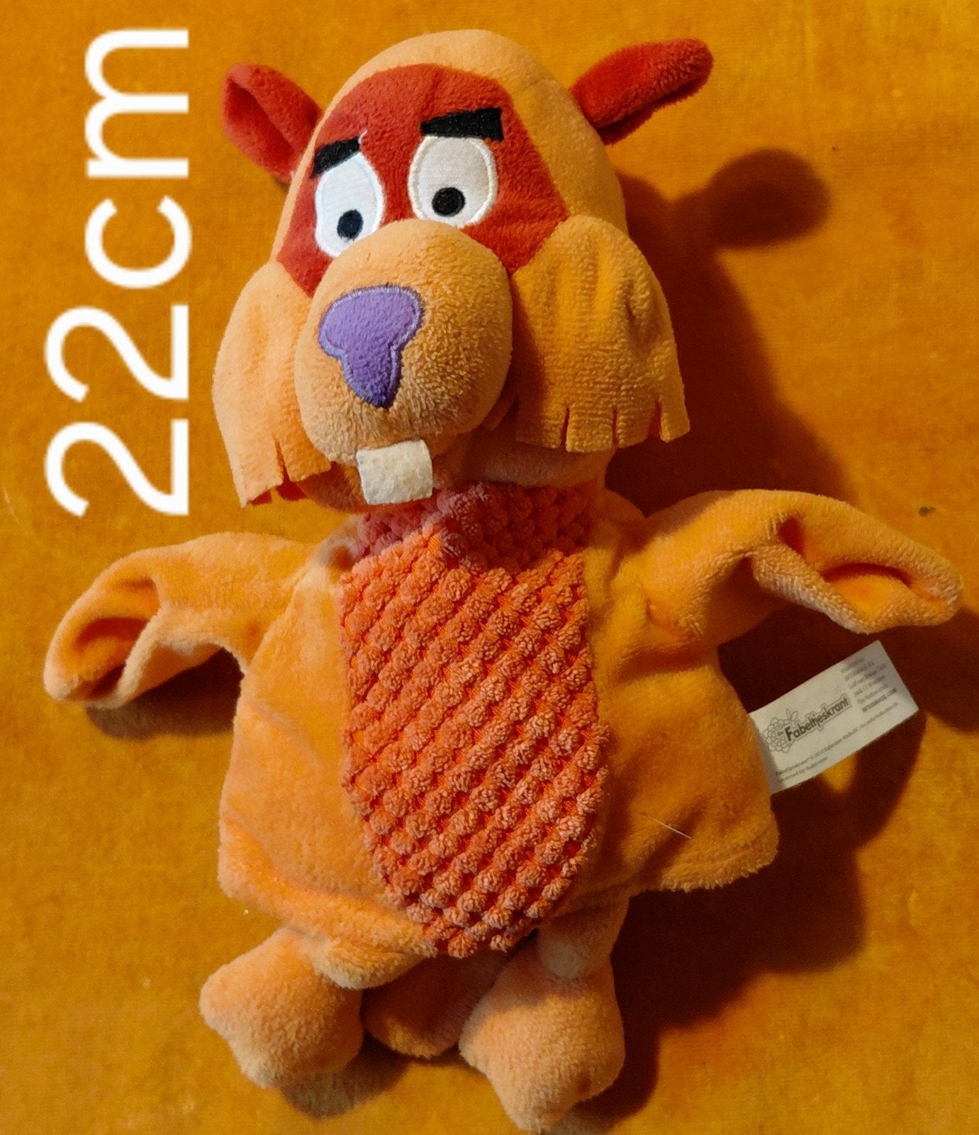 John de Bever handpop - De Fabeltjeskrant, Oranje, Gebruikt, Overige merken, Overige karakters