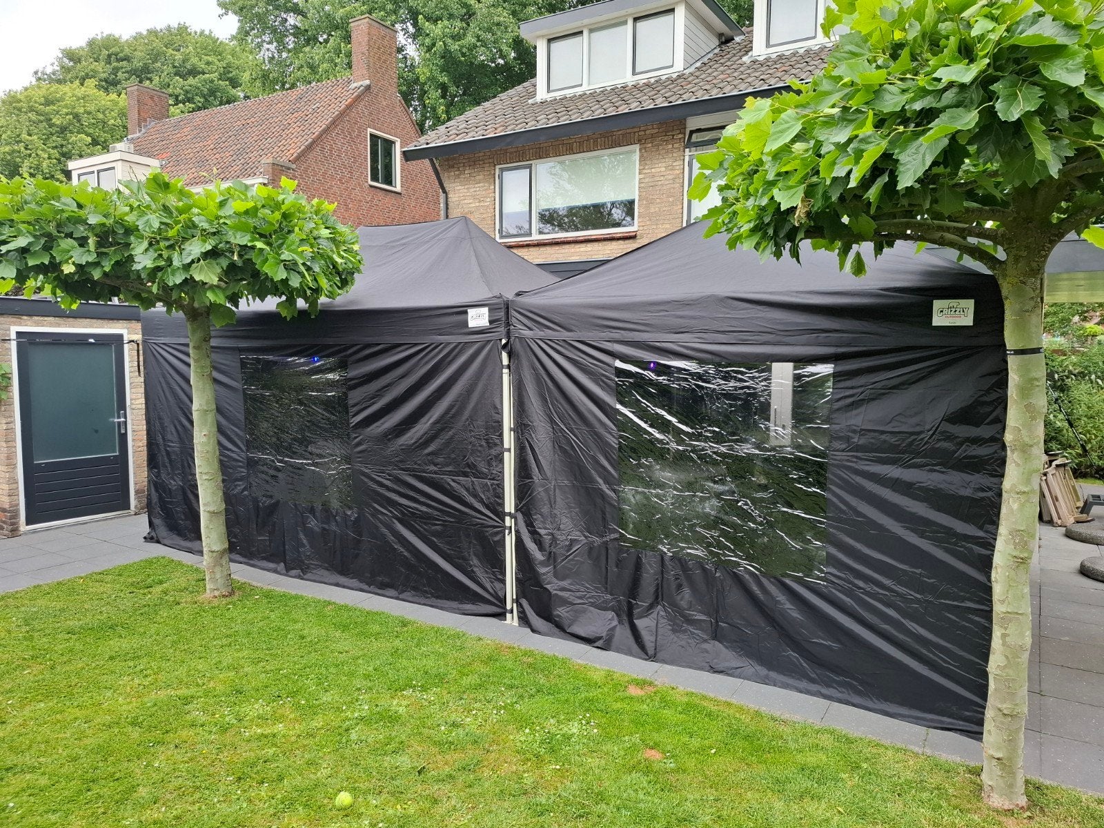Partytent 3x7,50 te huur, Ophalen of Verzenden, Zo goed als nieuw, Overige