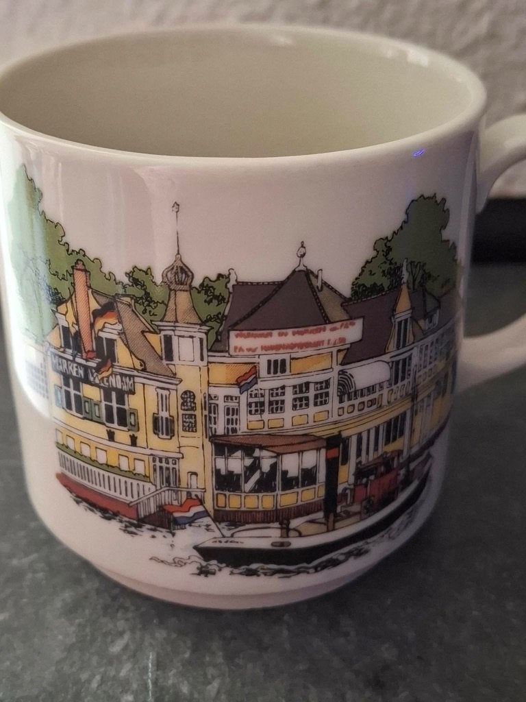 GEZOCHT  Van Nelle koffie beker, Ophalen, Vintage, Mok, Zo goed als nieuw