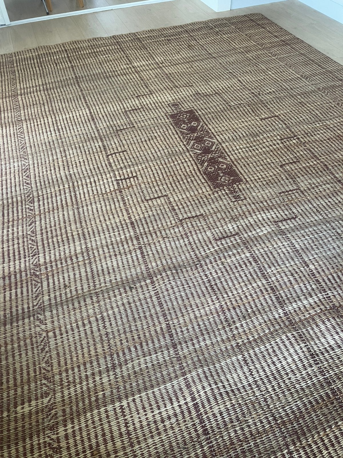 Hk living vloerkleed Desert jute, Ophalen, Gebruikt, Bruin, 200 cm of meer