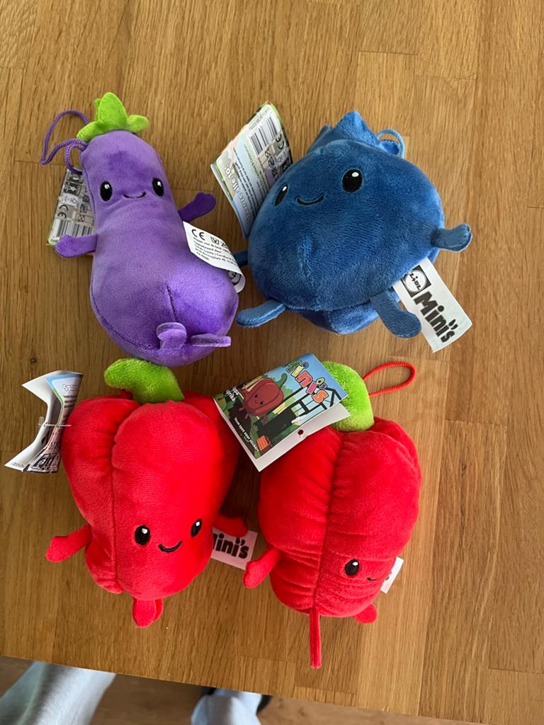 4 Lidl Mini's knuffels, Lidl, Overige typen, Nieuw, Ophalen of Verzenden