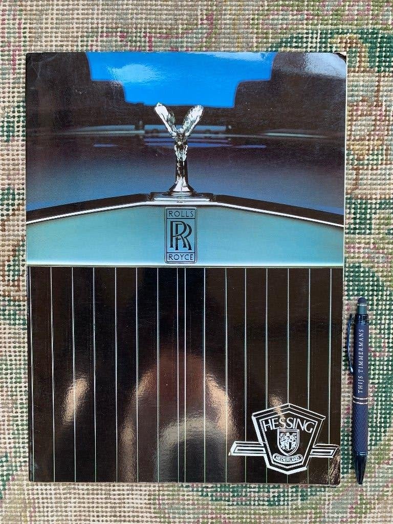 Programma uitklap folder / brochure Rolls Royce 1985, Rolls-Royce, Ophalen of Verzenden, Zo goed als nieuw, Overige merken