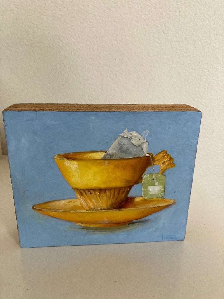 UNIEK REALISTISCH STILLEVENS OP HOUTEN MASSIEVE BLOK ....., Antiek en Kunst, Ophalen of Verzenden