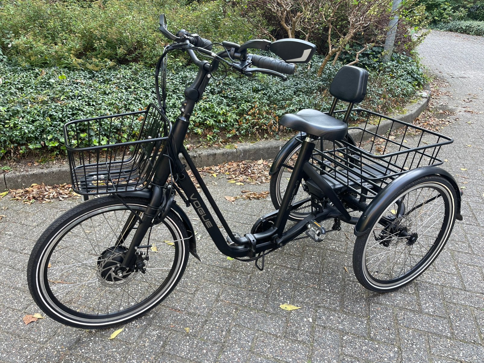 Vogue elektrische driewieler, Fietsen en Brommers, Ophalen, Zo goed als nieuw, Schijfrem