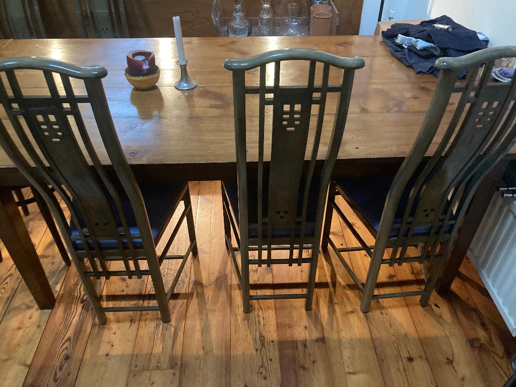 6 Georgetti design eetkamerstoelen, Antiek en Kunst, Ophalen