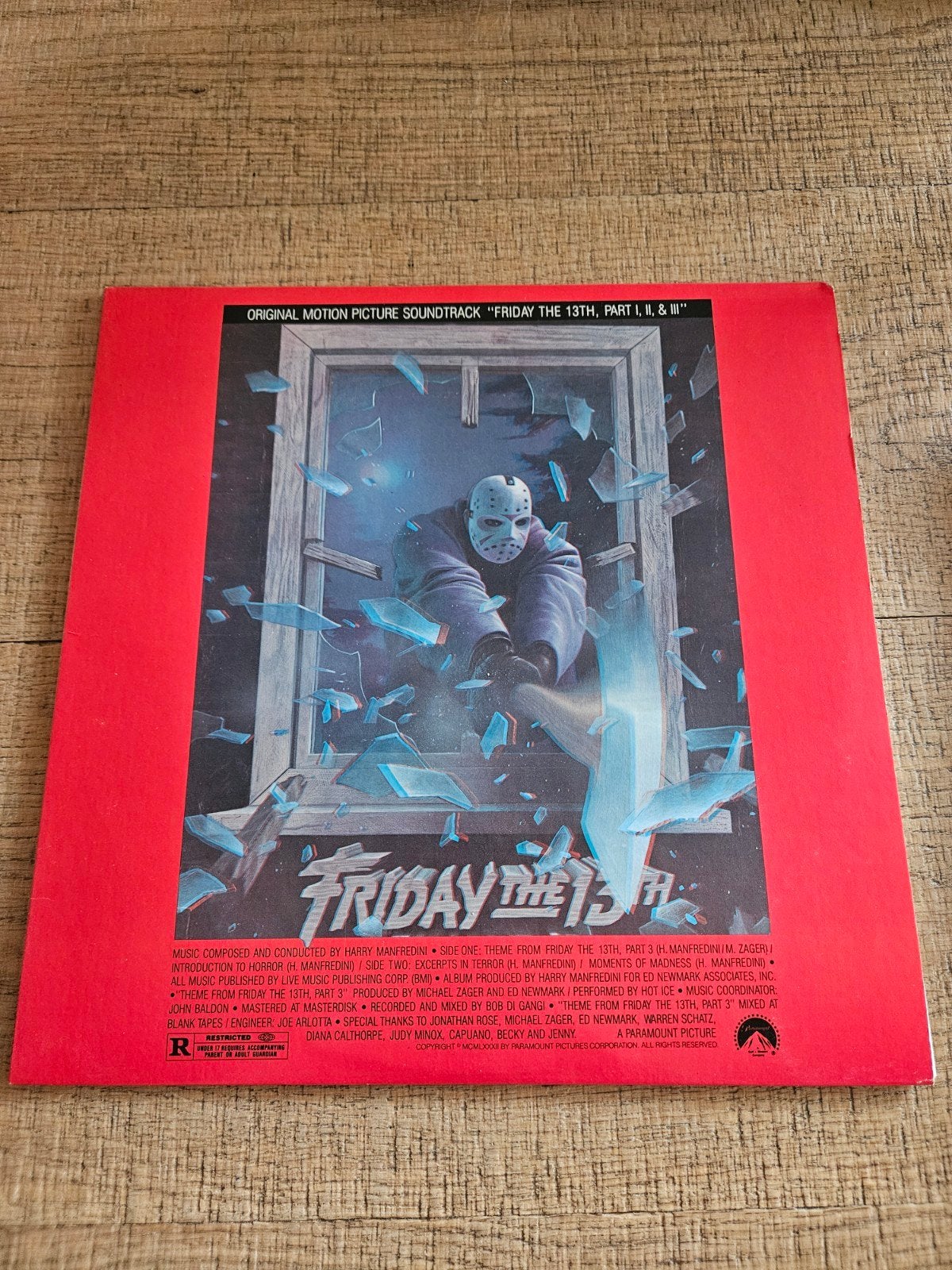 Friday the 13th, Part I, II & III - soundtrack + 3D bril, Ophalen of Verzenden
