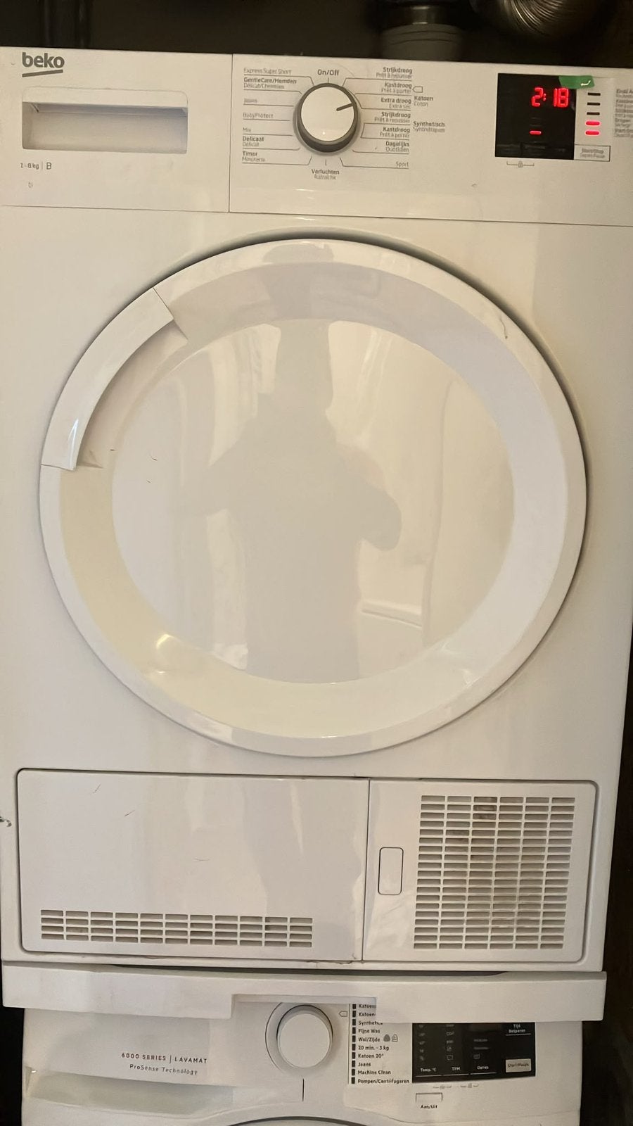 BEKO gratis, Witgoed en Apparatuur, Wasdrogers, Ophalen, 6 tot 8 kg, Gebruikt, 85 tot 90 cm