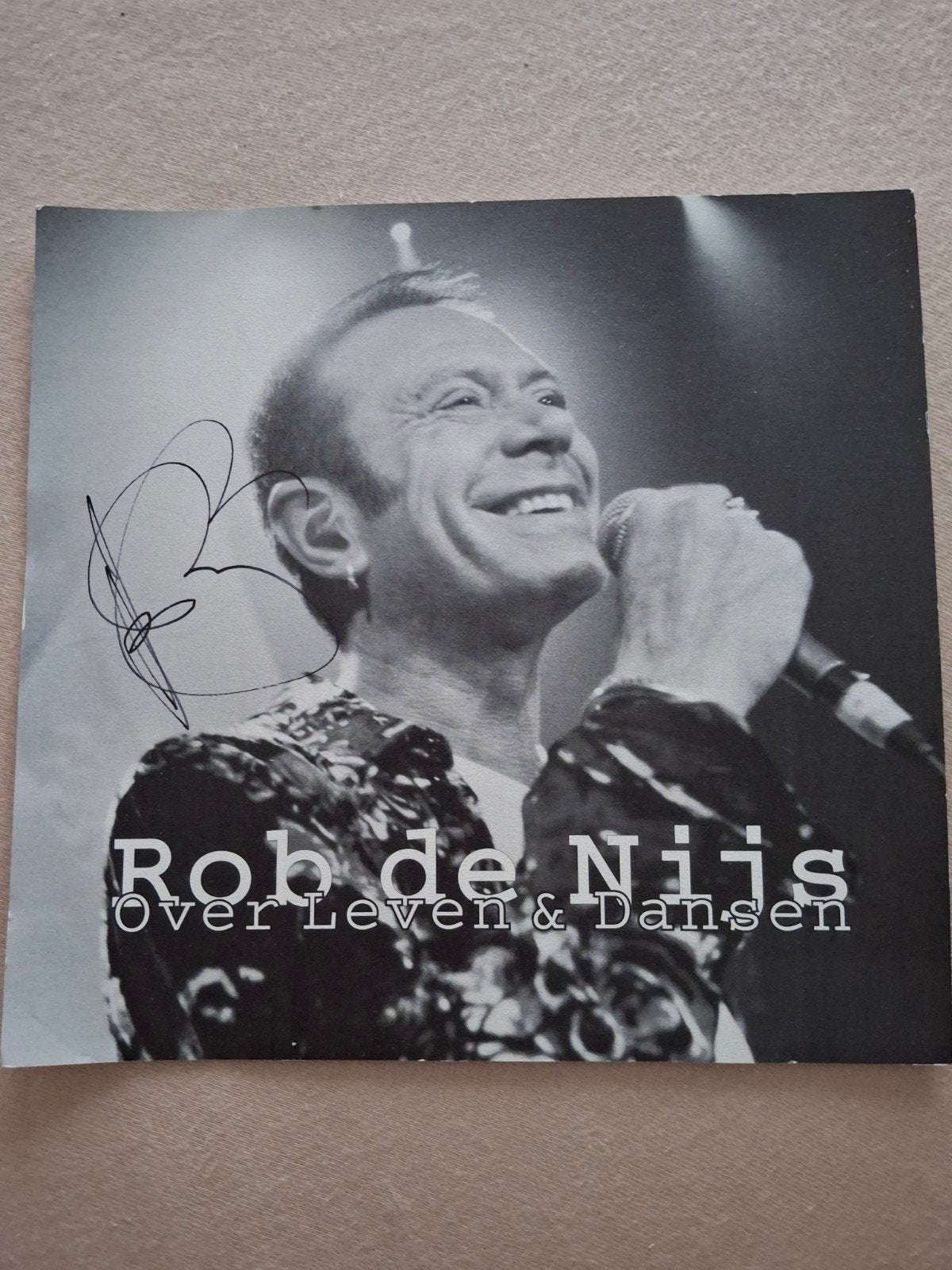 Rob de Nijs kaart met handtekening, Verzamelen, Ophalen of Verzenden, Foto of Kaart, Gesigneerd