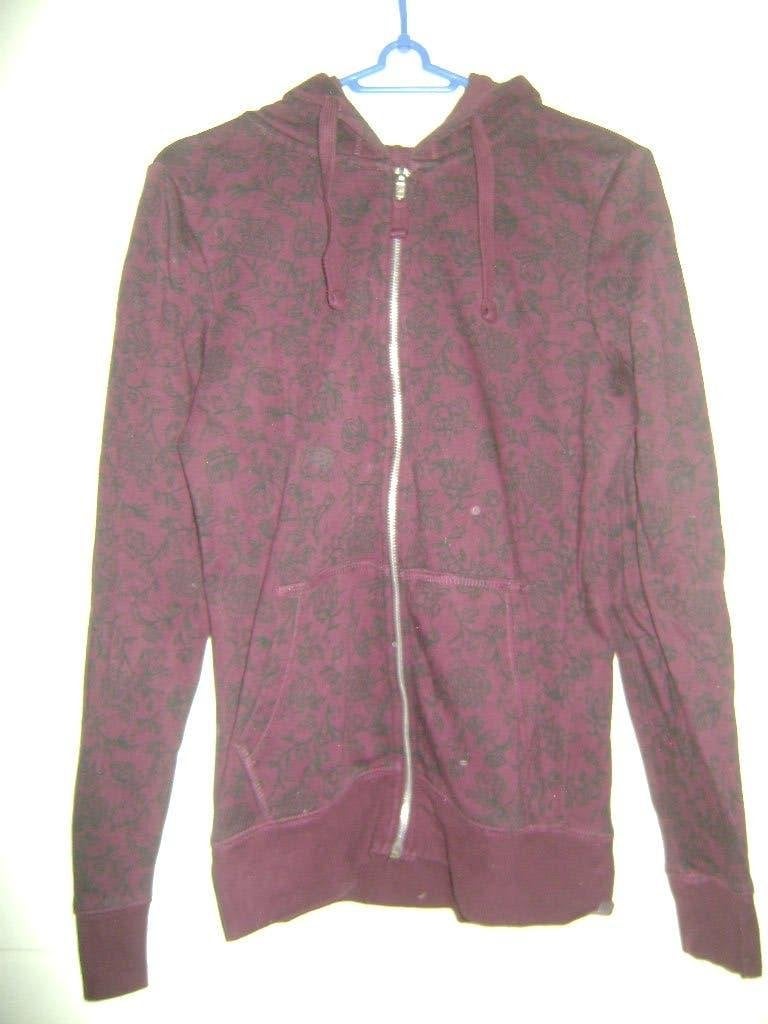 Bordeaux rood vest met bloemenprint - maat XS, Ophalen of Verzenden, Maat 34 (XS) of kleiner, Rood, Gedragen