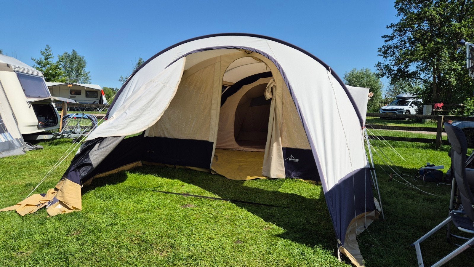 Obelink Explorer 6 Alu -Ruime 6-persoons Katoenen Tunneltent, Ophalen, Gebruikt