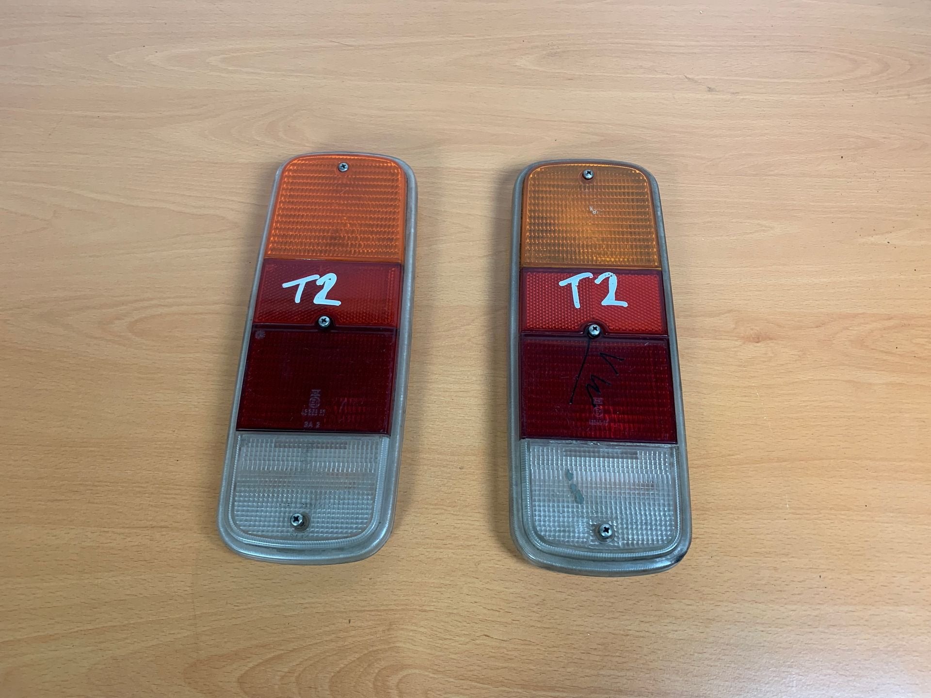 achterlicht glas volkswagen transporter T2 1968 - 1979 2x, Auto-onderdelen, Gebruikt, -, Volkswagen, -
