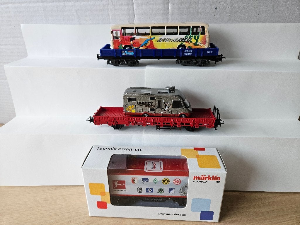 MARKLIN HO Kids Jaarwagens 48611 + 48707 en Start Up 48617, Wisselstroom, Ophalen of Verzenden, Märklin, Nieuw